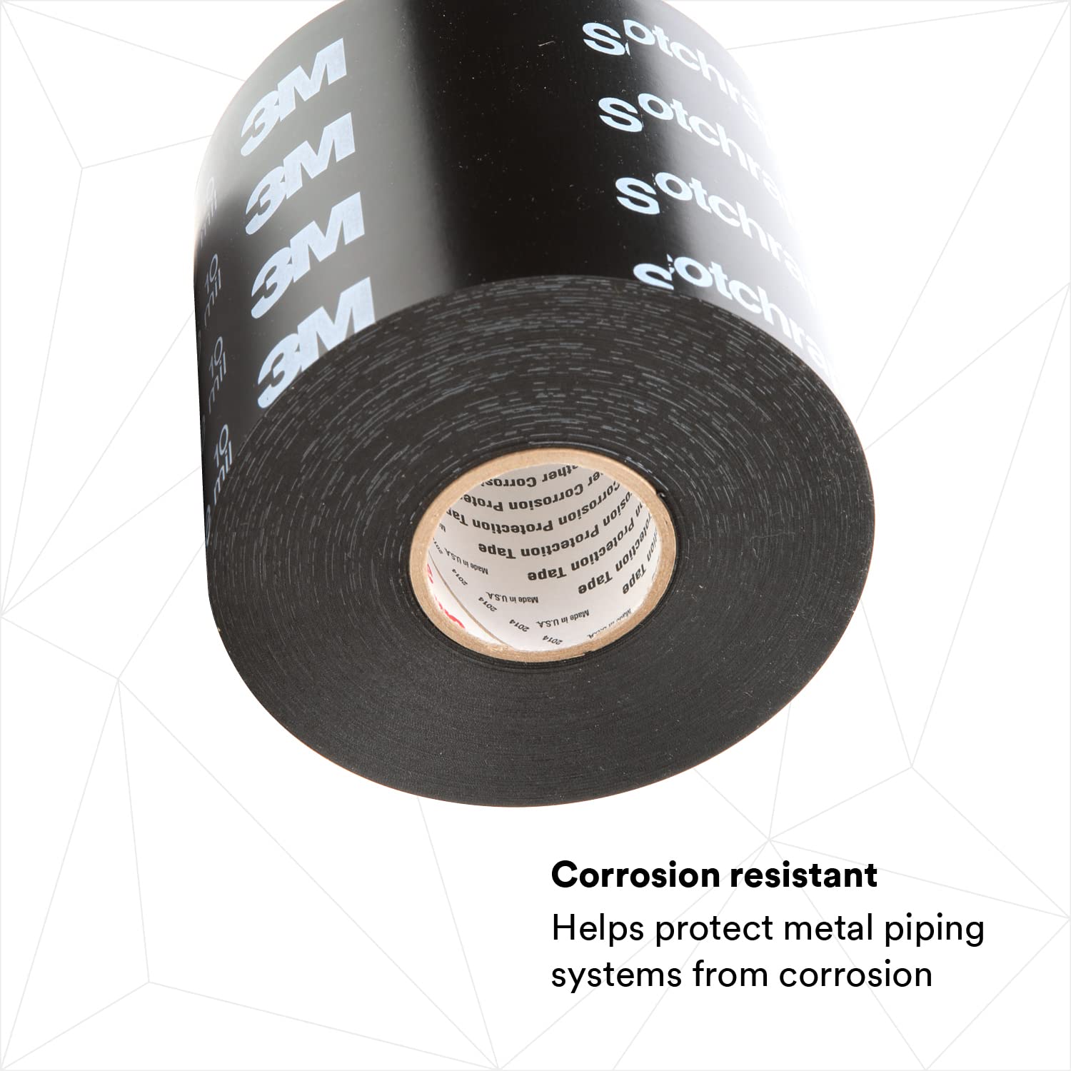 3M Scotchrap All-Weather Corrosion Protection Tape 50, Printed, 4" Width, 100 Foot Length (Pack of 1)