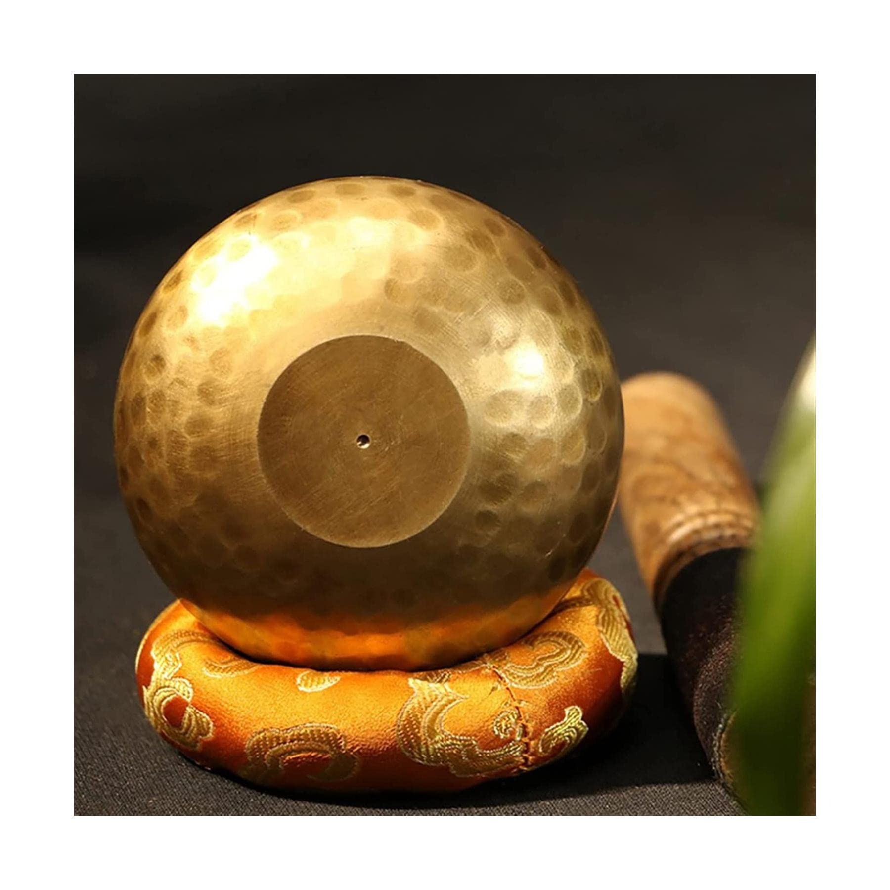 bol sonore,ensemble de bols chantants tibétains, Bol sonore bouddhiste du Népal avec maillet et coussin Cadeau unique utile