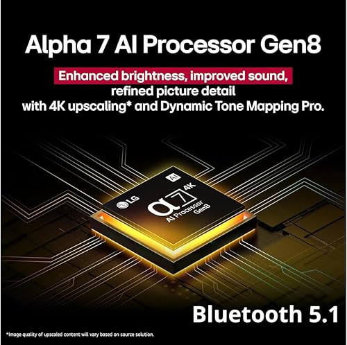 Miniatura 5 de LG 43 pulgadas (modelo 2025) UHD AI UA75 Smart TV HDR10 Bluetooth a7 AI Procesador 4K Gen8 modo de cineasta webOS 25 + montaje en pared compatible