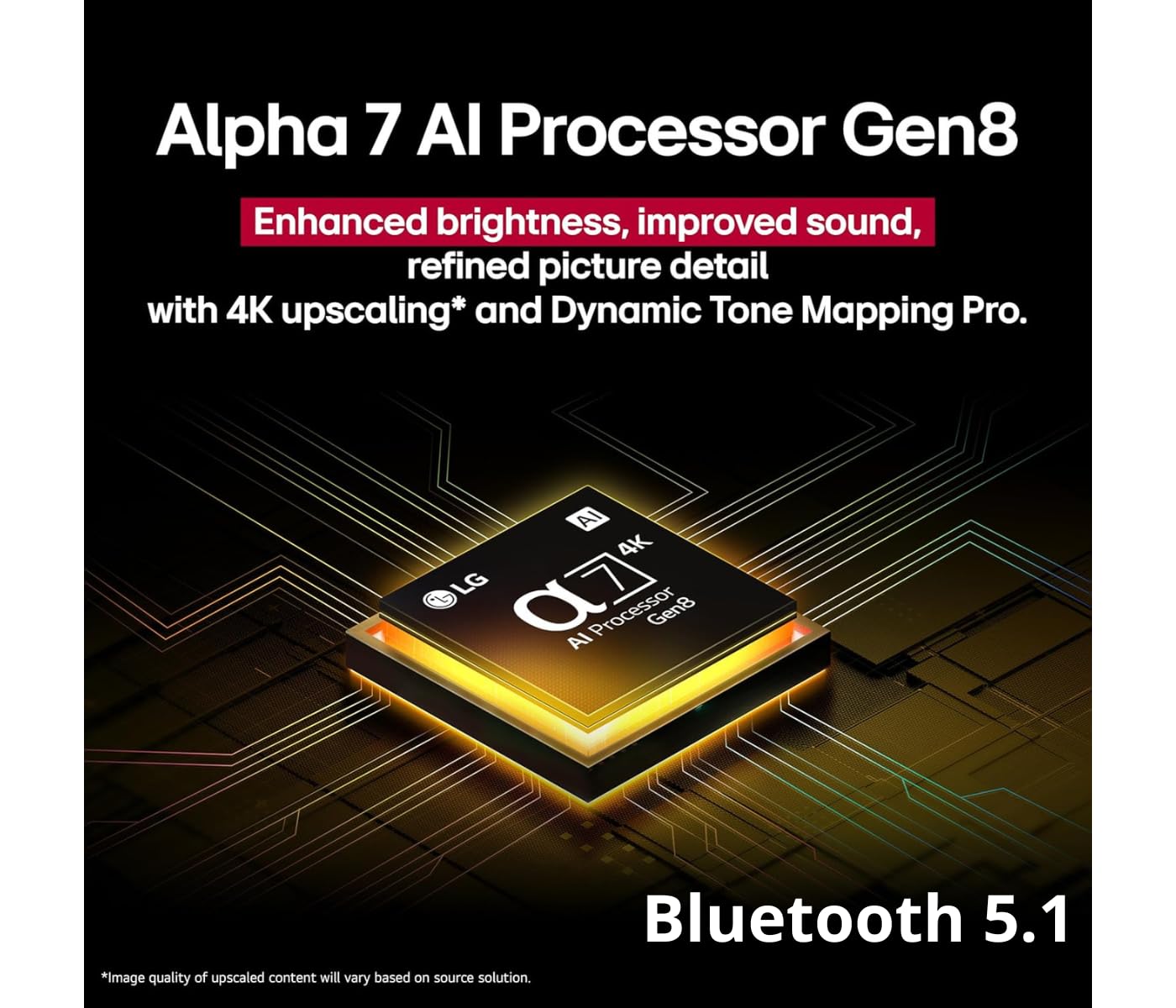 LG 55" (2025 Model) UHD AI UA75 Smart TV HDR10 Bluetooth a7 AI Processor 4K Gen8 Filmmaker Mode webOS 25 + Wall Mount Compatible with Alexa(Renewed)