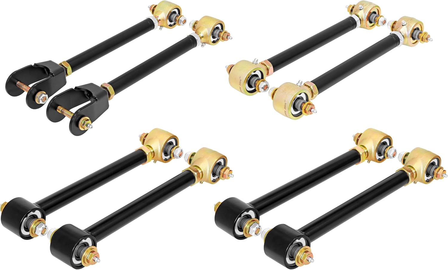 Currie Enterprises Johnny Joint Control Arm Set With Double Adjustable Uppers-Set of 8