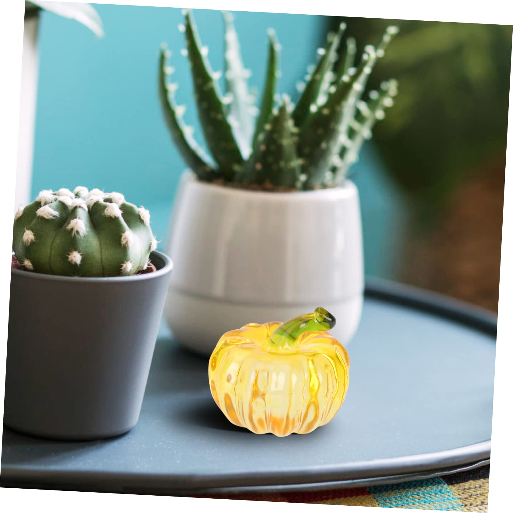 5 Pezzi Di Zucca Di Cristallo Realistica Zucca Artificiale Zucca Decorativa Ornamento Per Casa E Ufficio