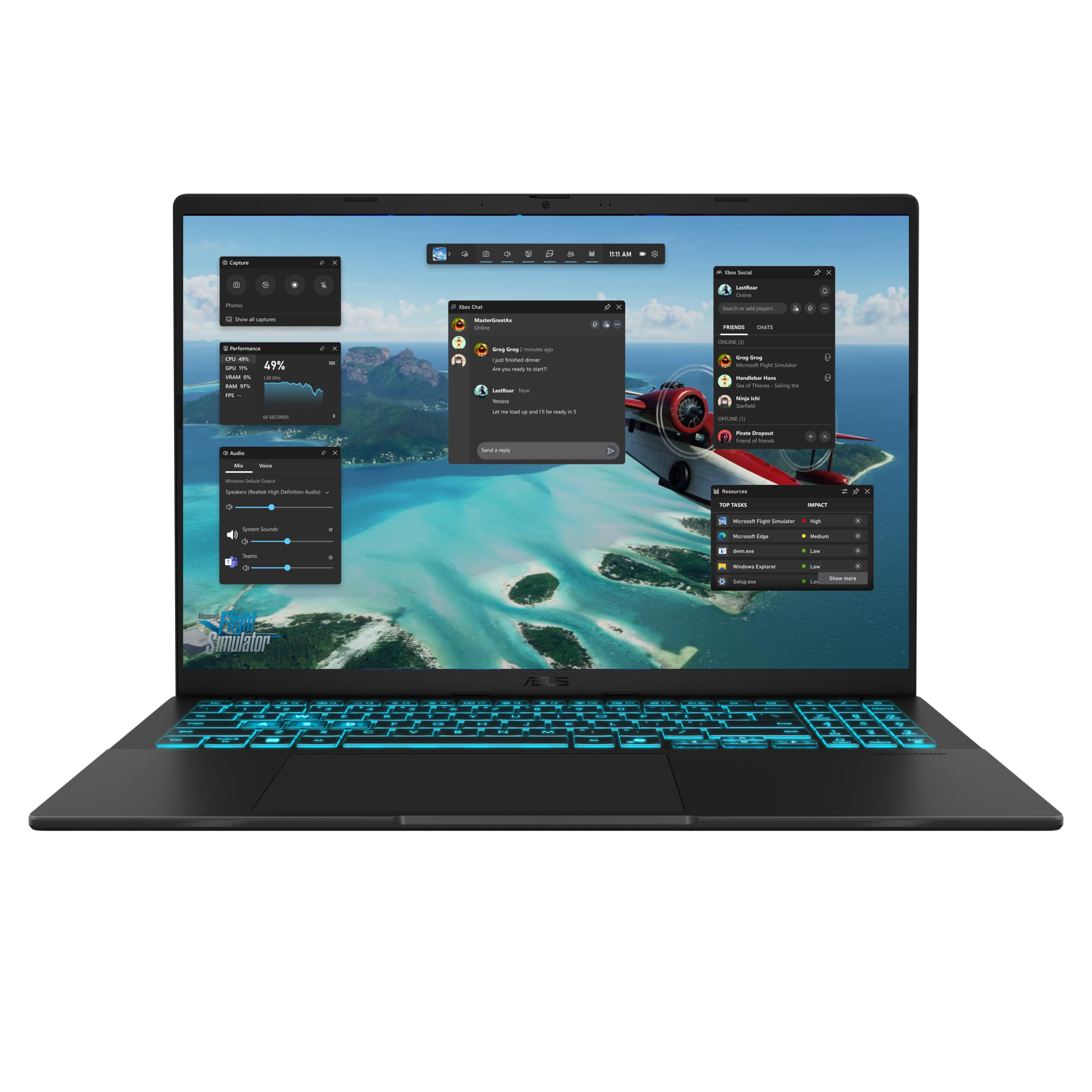 ASUS Computer Portatile PC Gaming 16" FHD IPS, Intel Core 7 240H 5,2GHz, RAM 48GB DDR5, SSD 1TB NVMe, NVIDIA RTX 5050 8GB GDDR6, WiFi 6E, Copilot IA, Webcam 1080p, Tastiera Retroilluminata, Windows 11