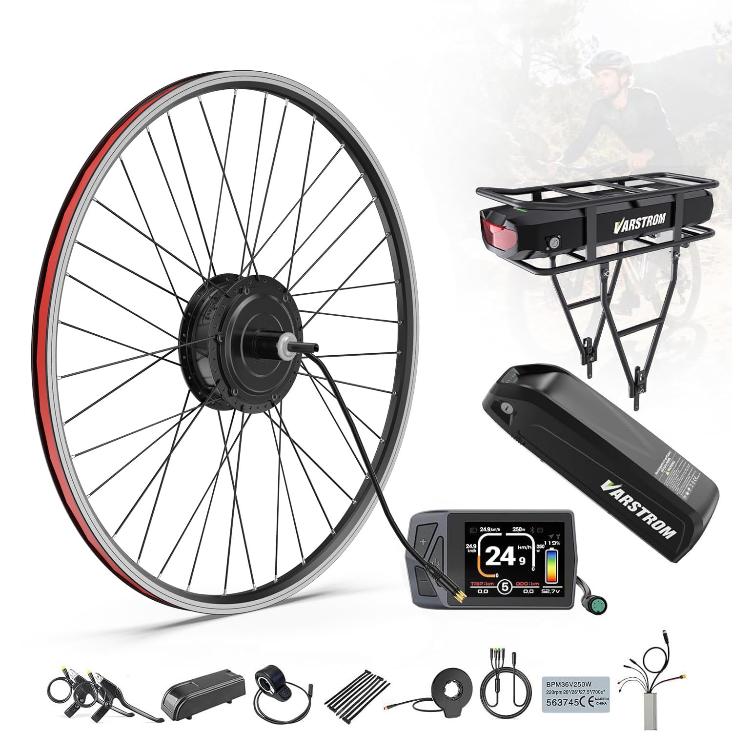electric bicycle conversion kit china BAFANG Ebike G020 G0900 48V 500W 750W Front/Rear Hub Motor | Bike Kit with Display & Battery | for 20