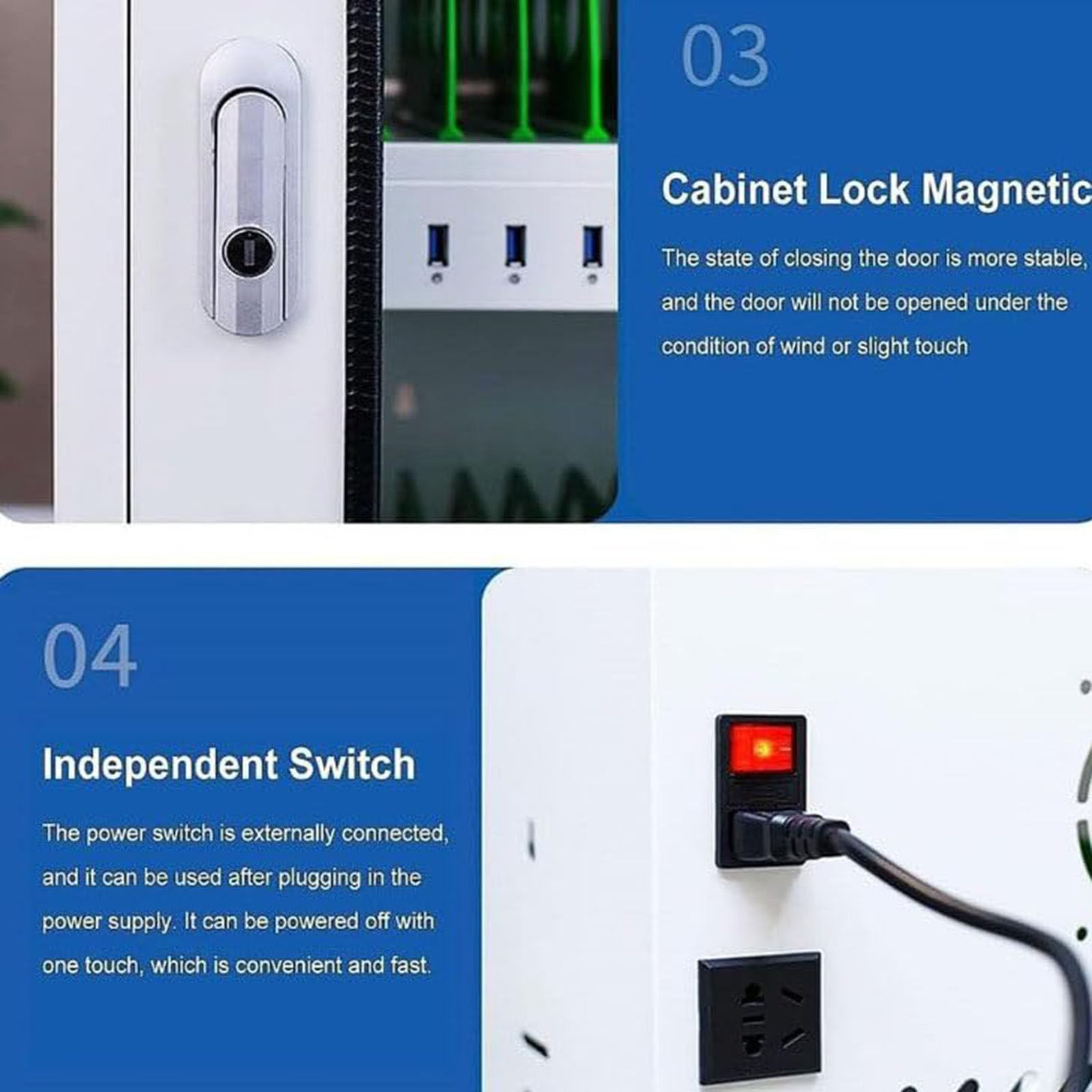 Stacja ładująca do telefonu komórkowego z 40 gniazdami, przenośna szafka ładująca USB do klasy, biura i zarządzania urządzeniami eventowymi