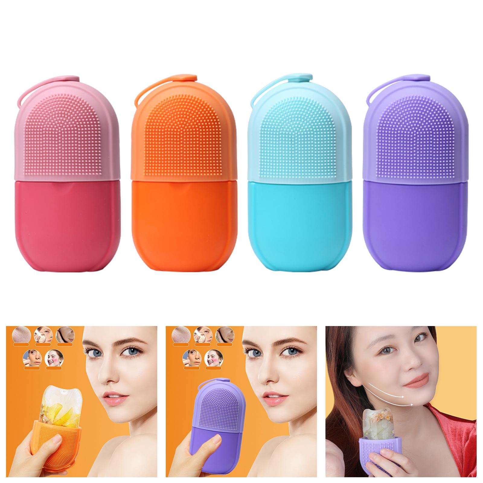 T.O.G. Ice Roller Cryotherapy Ice Mold Sphere for Shrink Pore Face Eyes Pink