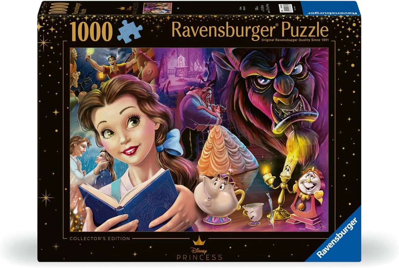 Ravensburger Disney Collector's Edition Heroine's: Princess Belle 1000 Piece Jigsaw Puzzle for Adults - 12000883 - Handcrafted Tooling, Made in Germany, Every Piece Fits Together Perfectly