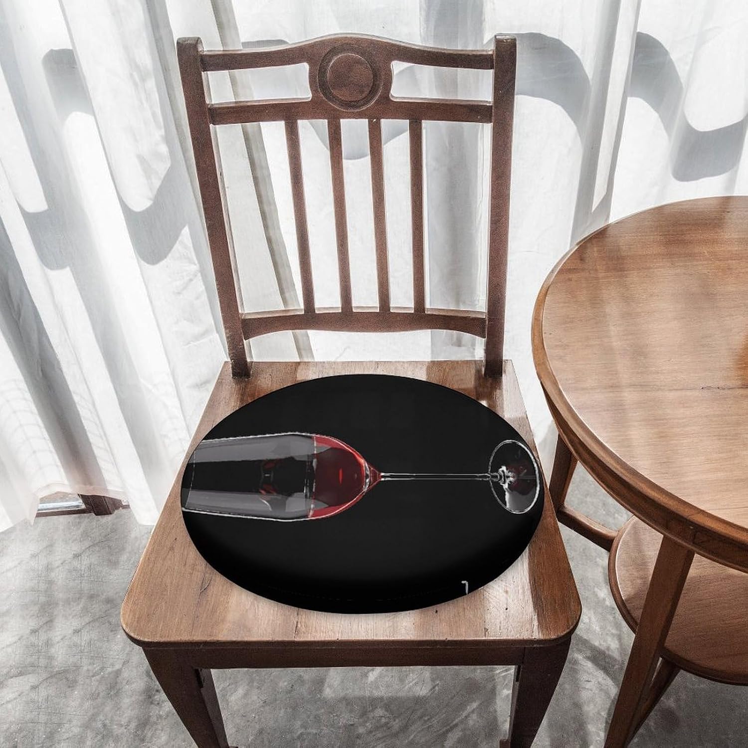 Red Wine Glass Cheers Chair Cushions Floor Pillow Chair Pad
