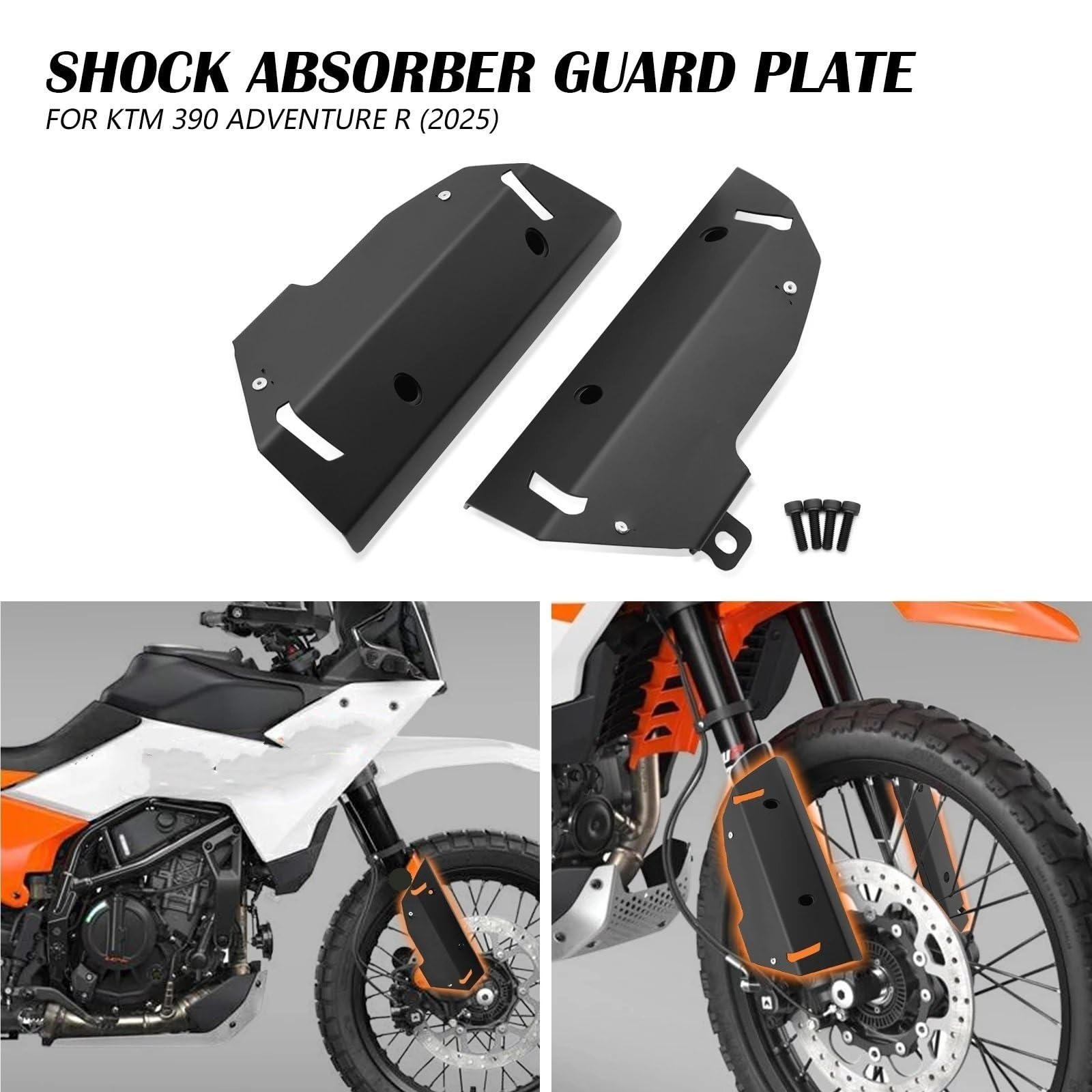 Adatto per K&TM 390 ADVENTURE R 2025 Protezione scudo piastra di protezione ammortizzatore forcella anteriore protezione forcella