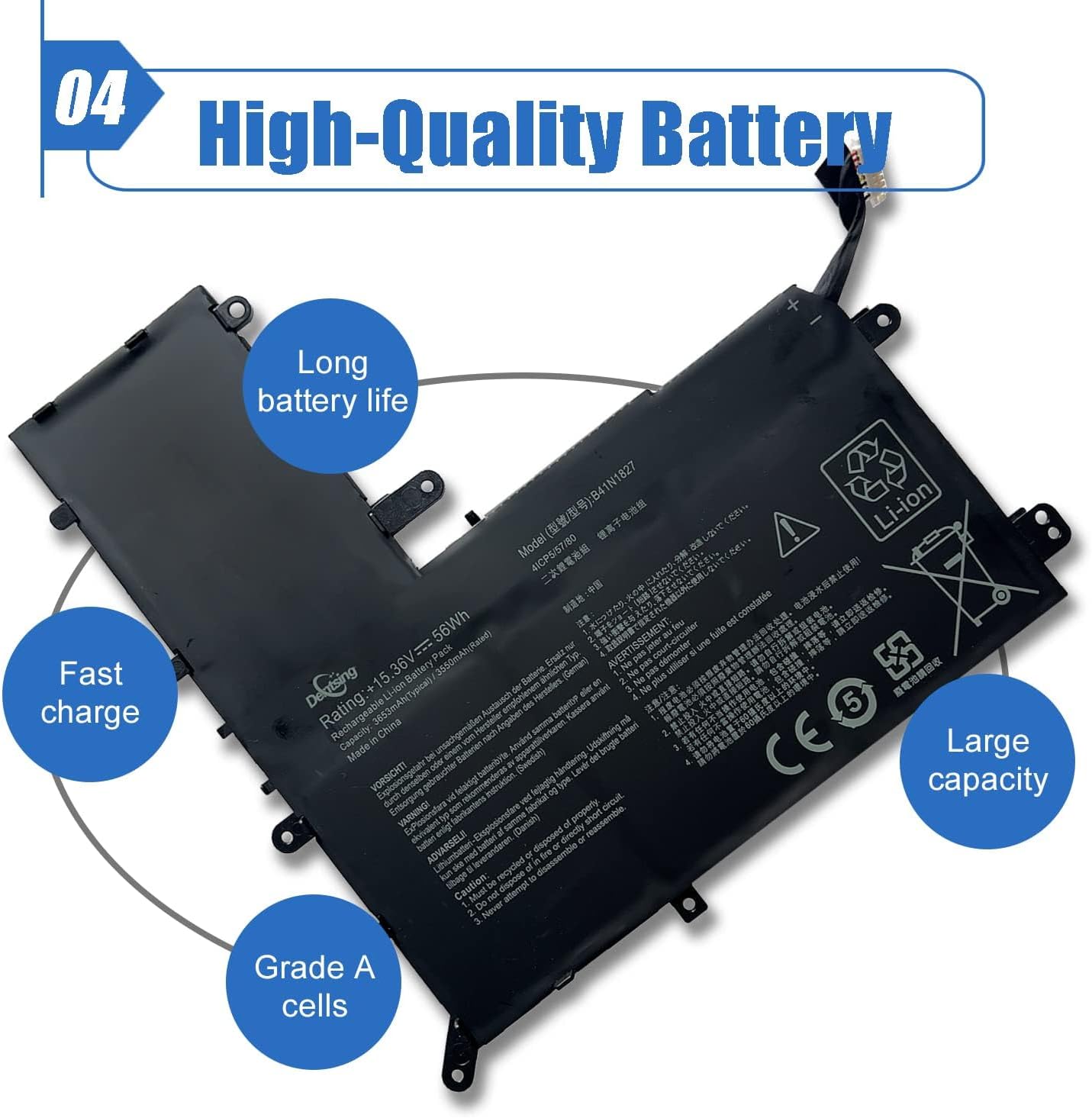 Dentsing B41N1827 Laptop Battery Փոխարինեք Armenia Ubuy