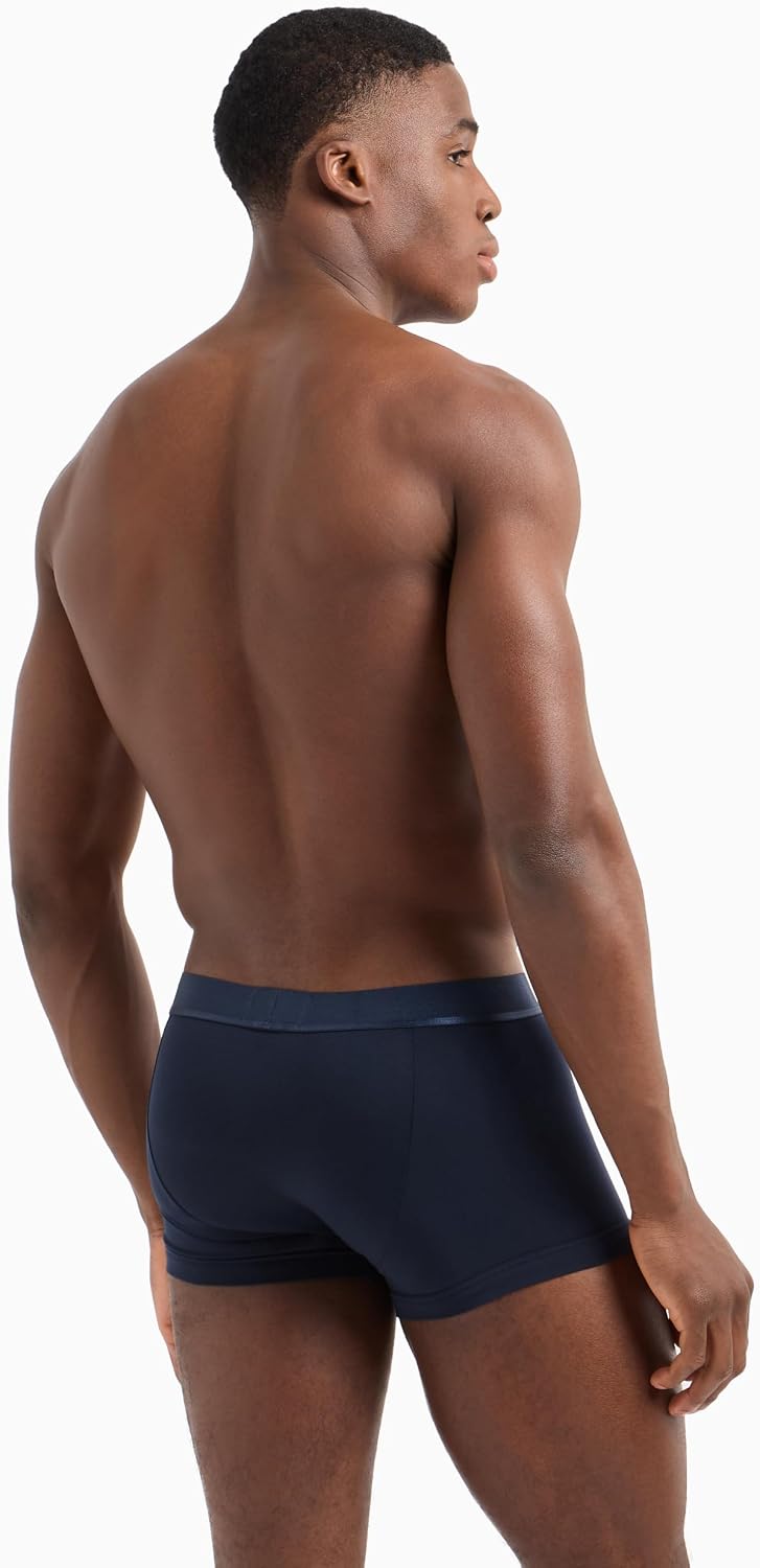 Emporio Armani Men's Shiny Logo Band 3 Pack Trunk