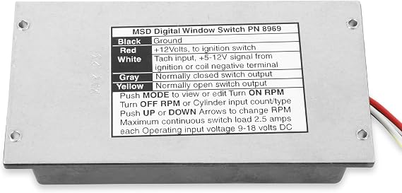 MSD 8969 Digital RPM Window Switch