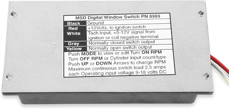 MSD 8969 Digital RPM Window Switch