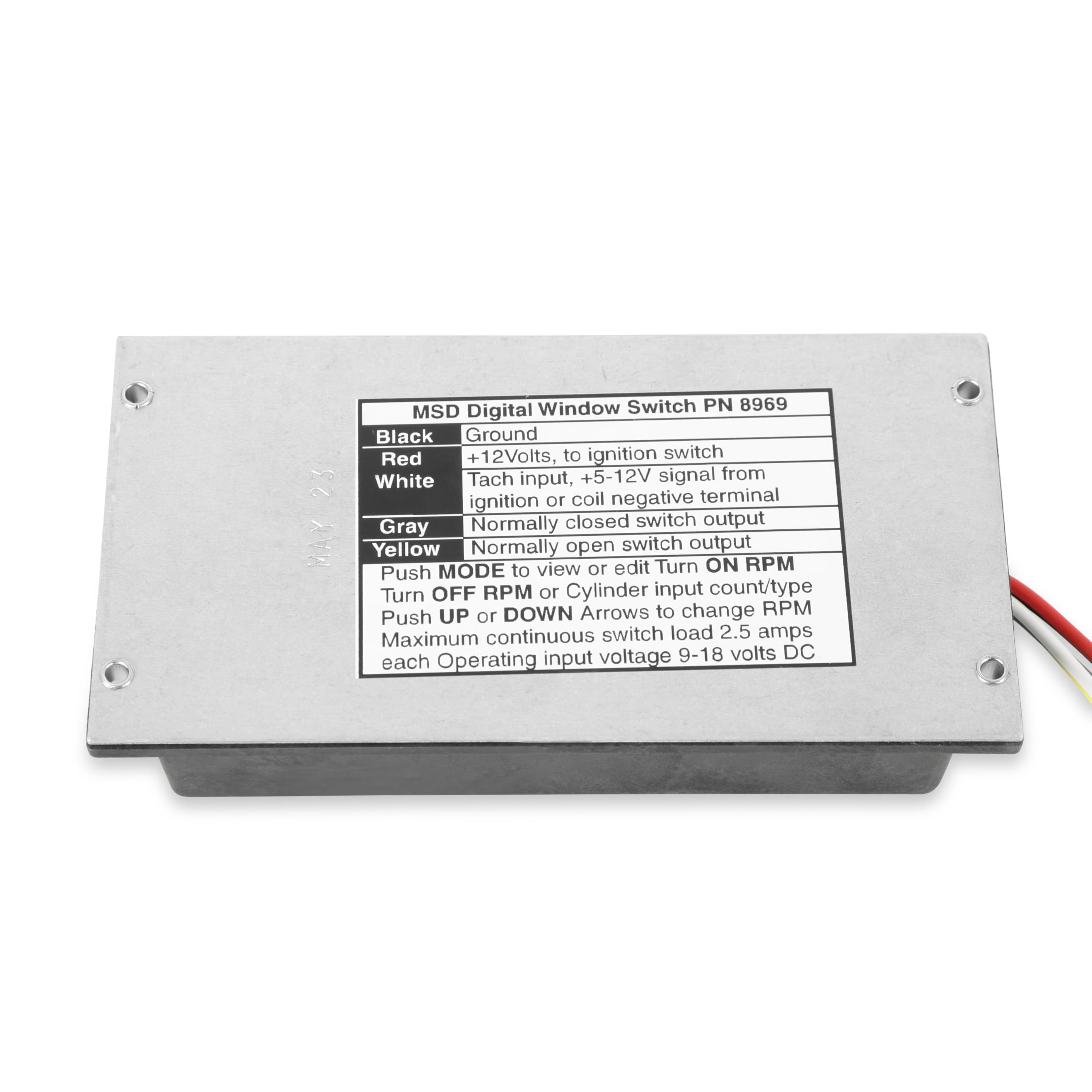 Amazon.com: MSD 8969 Digital RPM Window Switch : Automotive