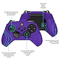Vista 4 de playvital Samurai Edition Anti Slip Silicone Case Cover for Xbox Elite Wireless Controller Series 2 Core, Ergonomic Soft Rubber Skin Protector for