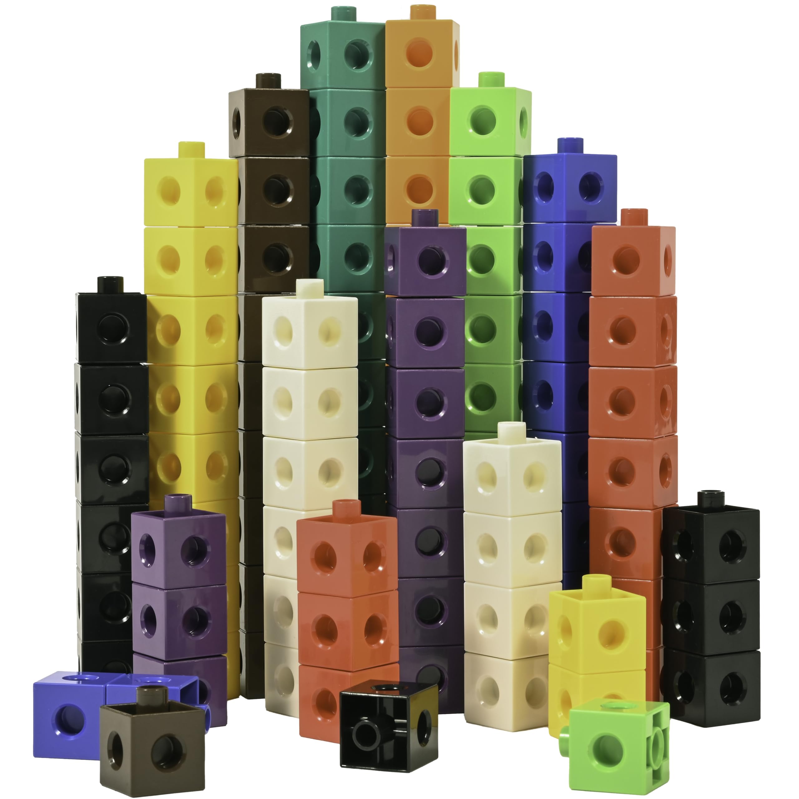 Amazon.com: edxeducation Recycled Plastic Linking Cubes - Set of