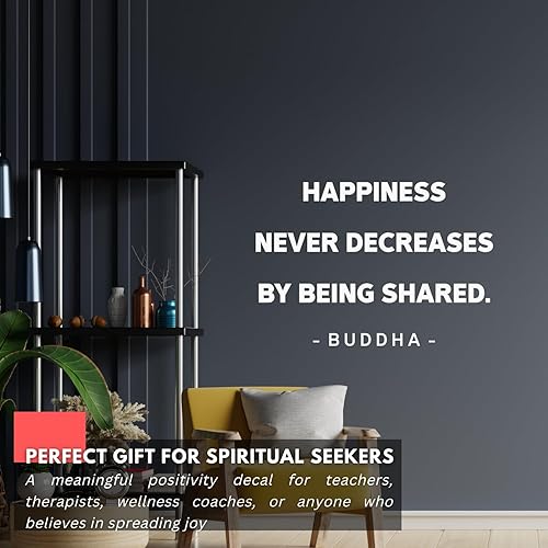 Miniatura 3 de My Vinyl Story Calcomanías de pared de Buda, calcomanías inspiradoras, decoración de atención plena, vinilo de ambiente sereno, decoración de