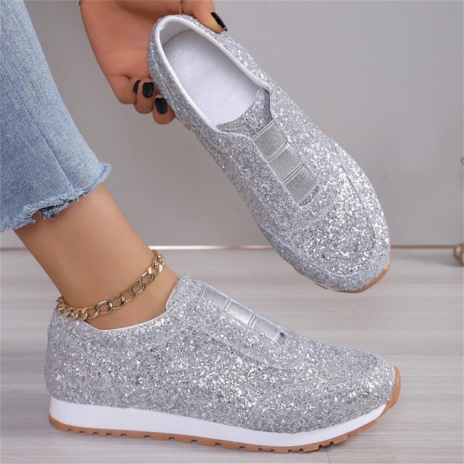 Scarpe Ginnastica Donna Traspiranti Sneakers Donna Eleganti Comode | Scarpe Ginnastica in Tomaia Maglia per Passeggiata Invernale Sneakers Ragazza Leggerezza Assoluta Tessuto Sintetico