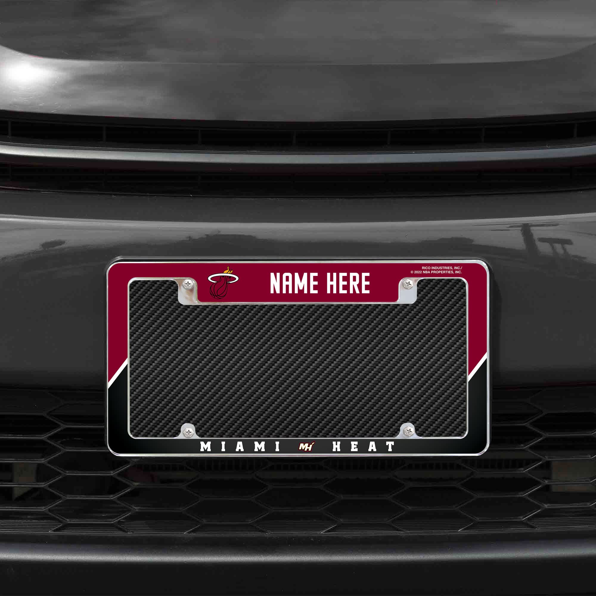 Rico Industries NBA Basketball Miami Heat Personalized/Custom 12