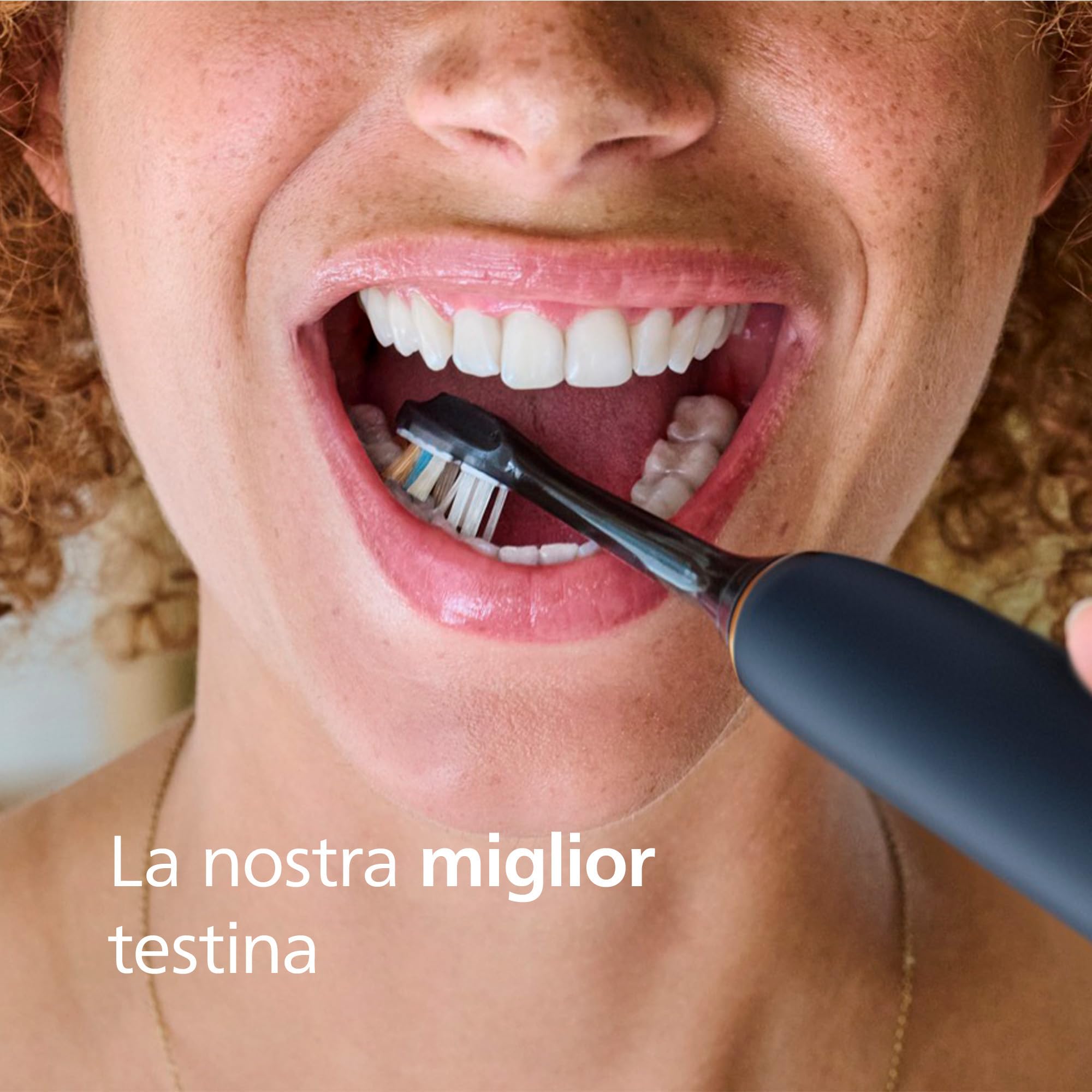 PHILIPS Sonicare A3 Premium All-in-One, testine di ricambio originali, nero, confezione da 6, HX9096/88, Nuovo, 6 Testine
