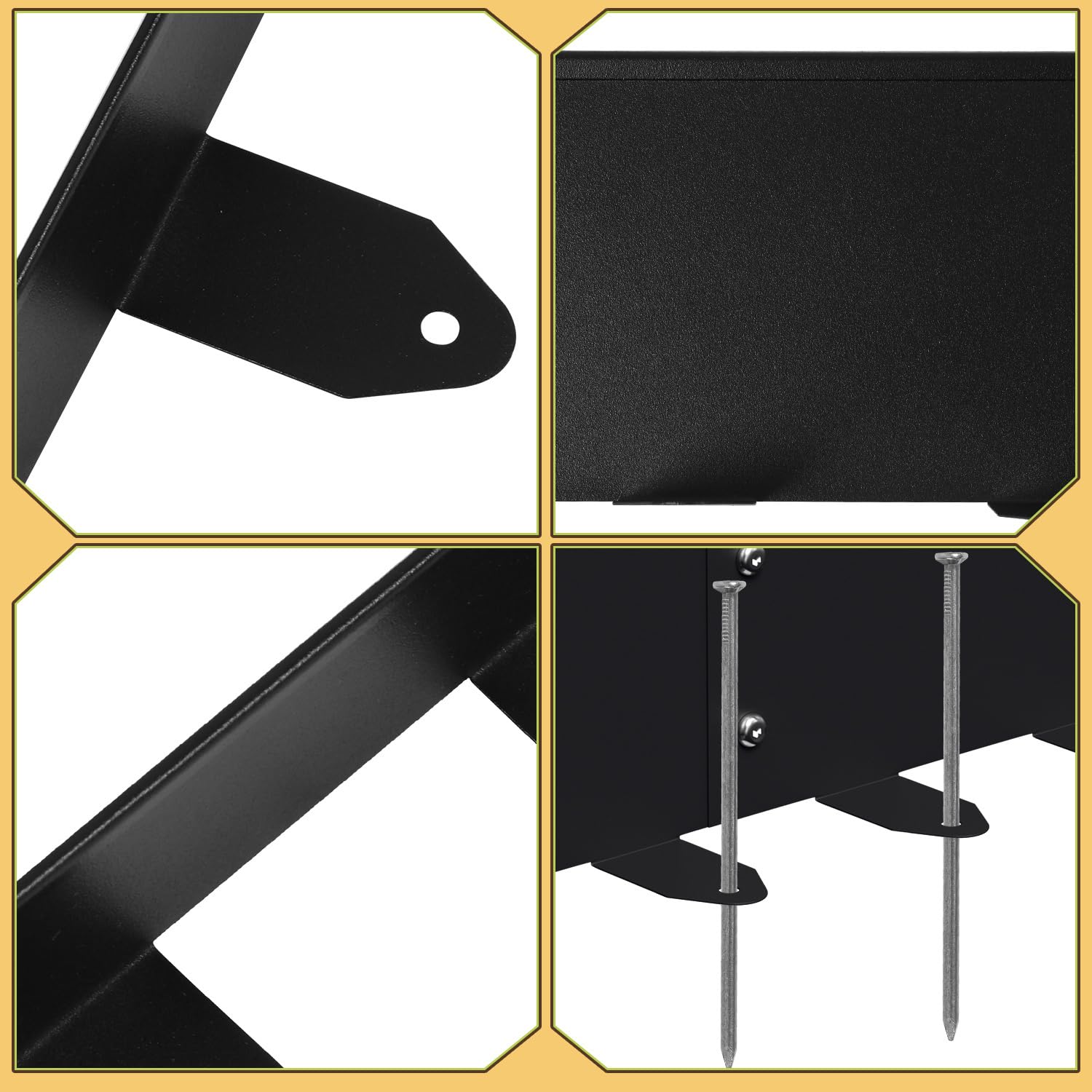 Flexible Rasenkante Metall Schwarz 100cm x 10 cm 20 Stück,Wetterfeste Beetumrandung Einfache Installation mit Erdanker,Mähkante für Blumenbeete,Hofwege,Garten