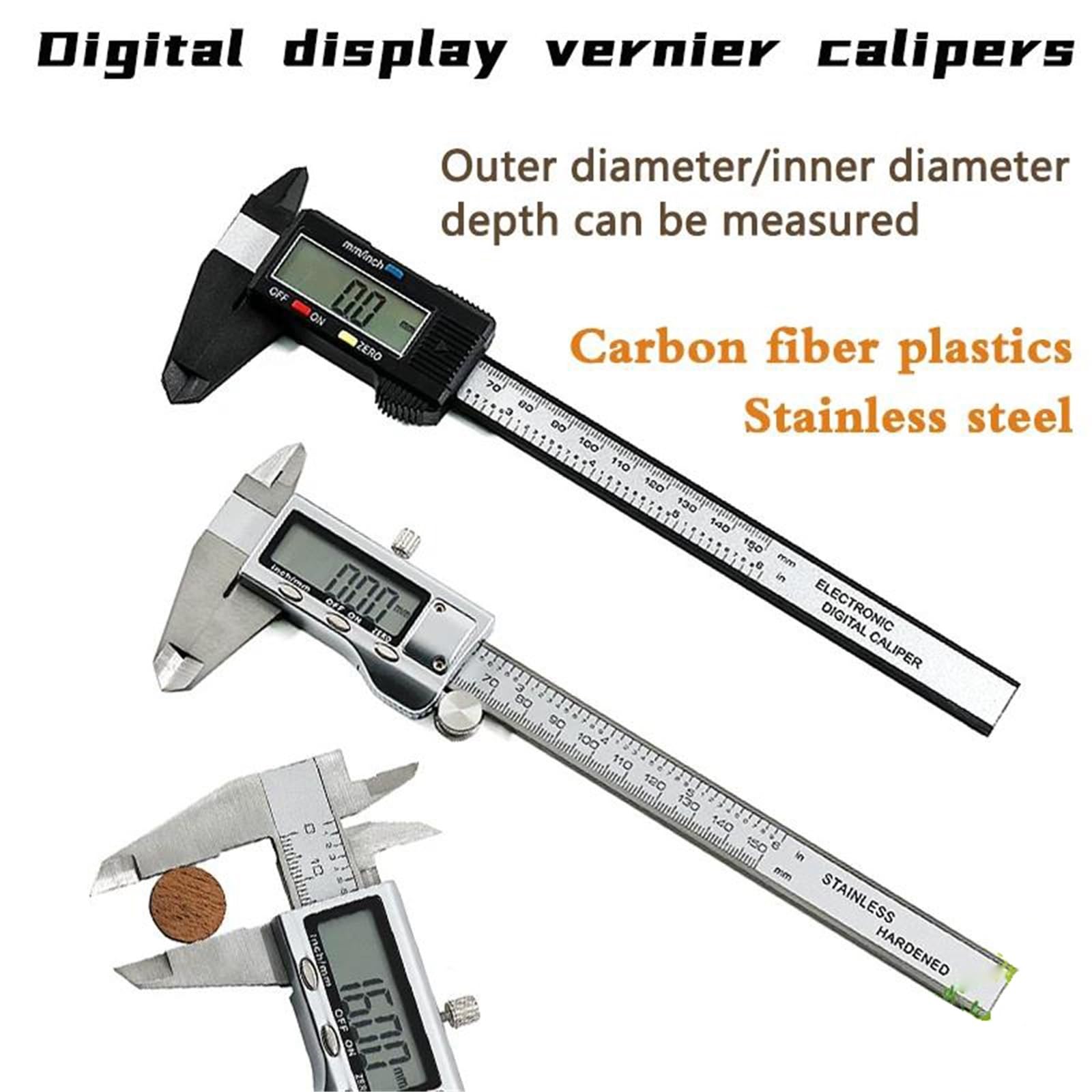 Strumenti Di Riparazione Per Chitarra Calibro Per La Fabbricazione Di Chitarre In Plastica/acciaio Inossidabile Con Display Digitale A LED(01)