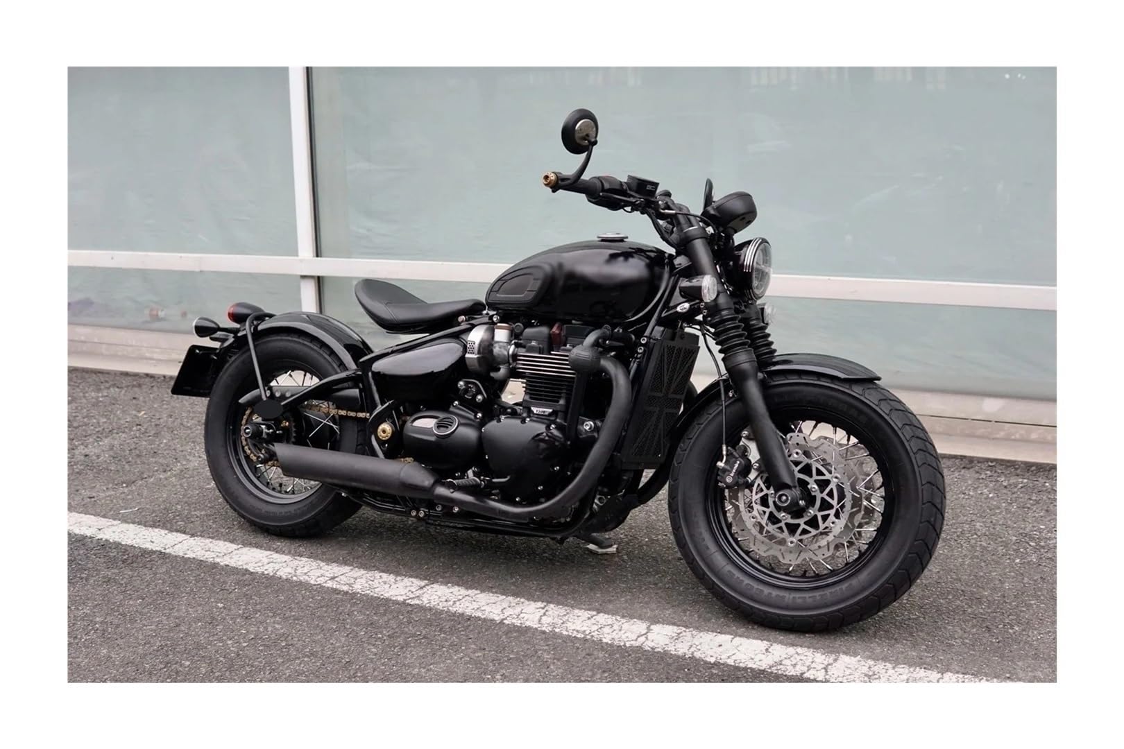 Rétroviseurs De Guidon De Moto Modifiés pour Trident660 SPEED400 SCRAMBLER400X pour Bonneville T100 T120 Bobber Rétroviseurs Moto