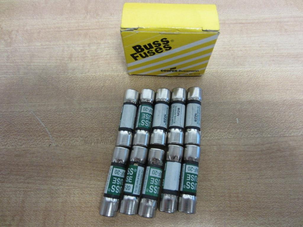 Bussmann BAF-20 BAF20 Fuses 20 Amp (Pack of 10)