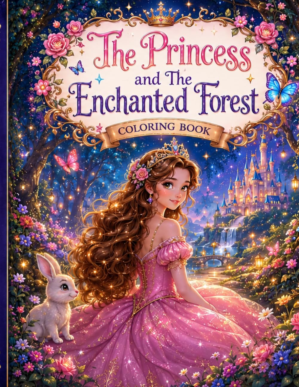 The Princess and The Enchanted Fairy Forest: A Magical Coloring Adventure