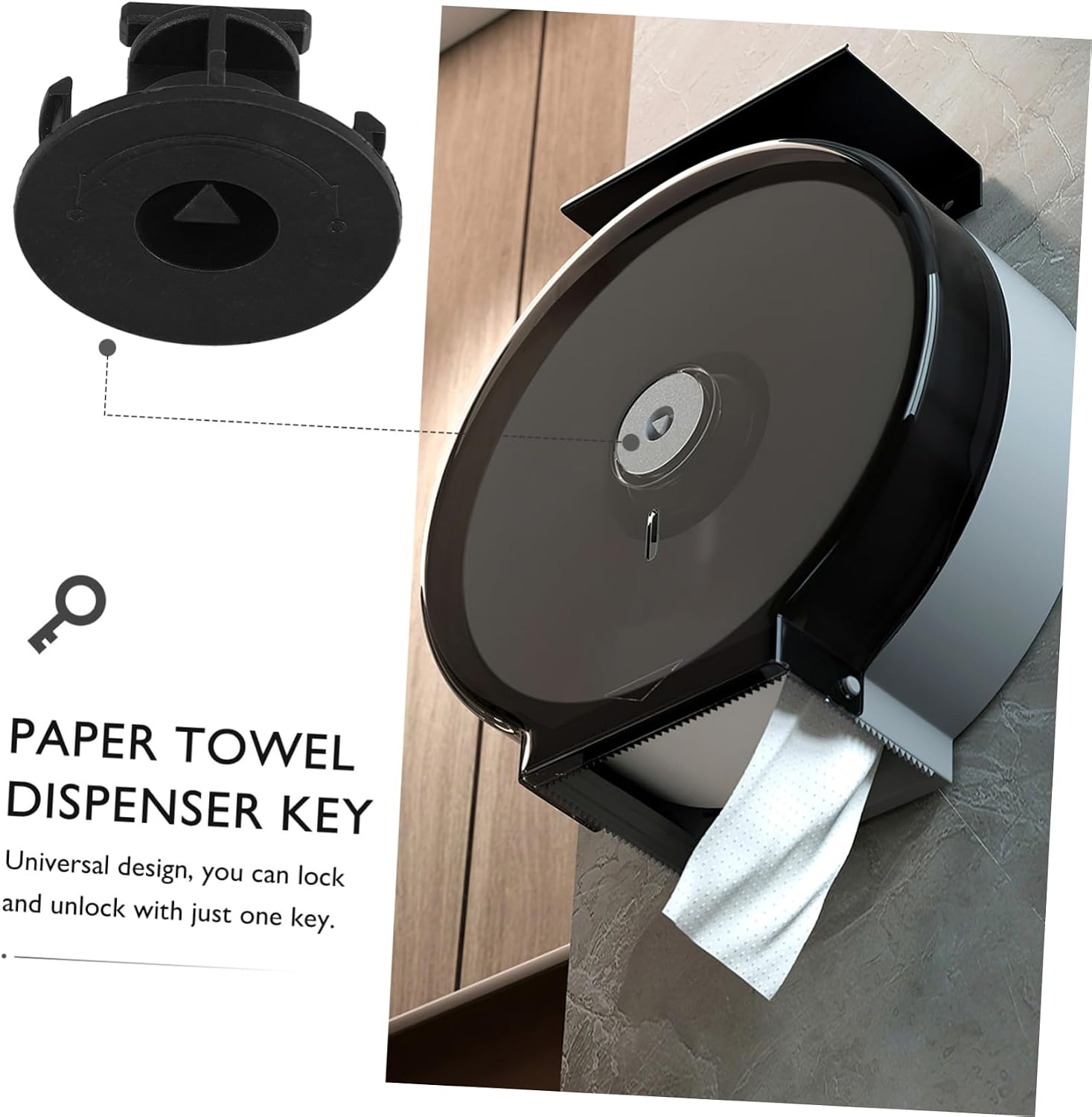 2pcs Toilet Paper Dispenser Lock Replacement Easy Install Paper Towel Dispenser Lock for Commercial Use Secure and Convenient Roll Accessory