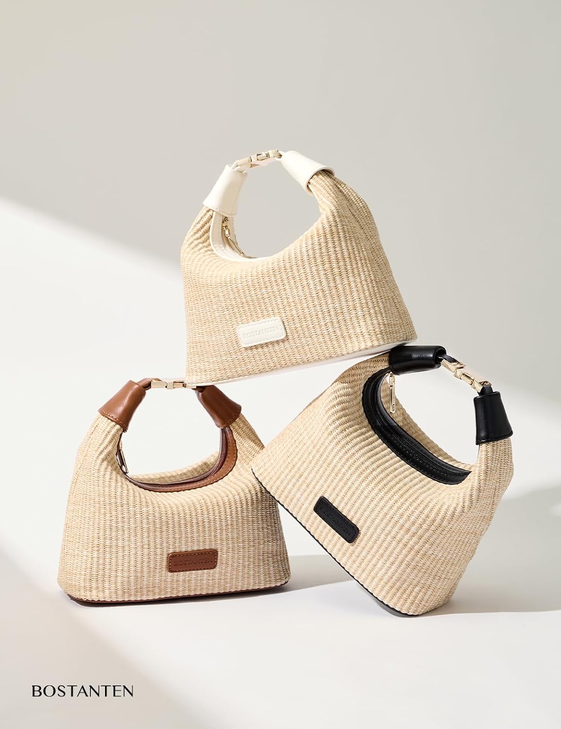 BOSTANTEN Straw Crossbody Bags for Women Raffia Clutch Shoulder Purse Handbags for Beach, Vacation, Daily Use - Image 6