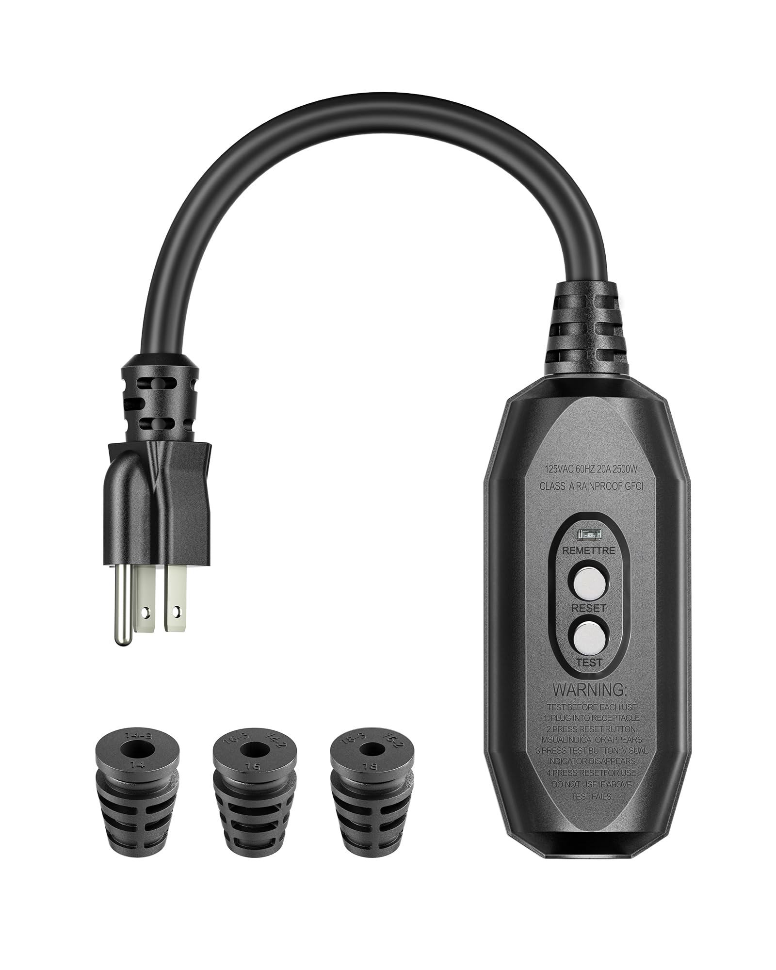 DEWENWILS GFCI Plug Replacement - Auto Reset -1