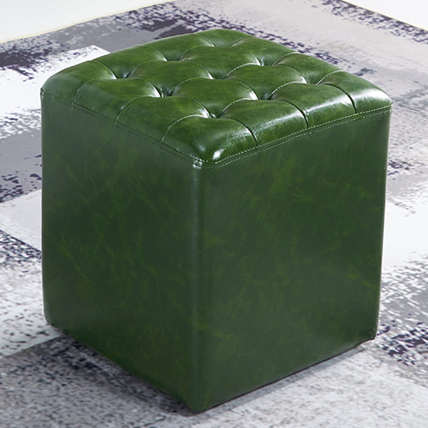 Tabouret repose-pieds rembourré et antidérapant, siège compact en similicuir imperméable