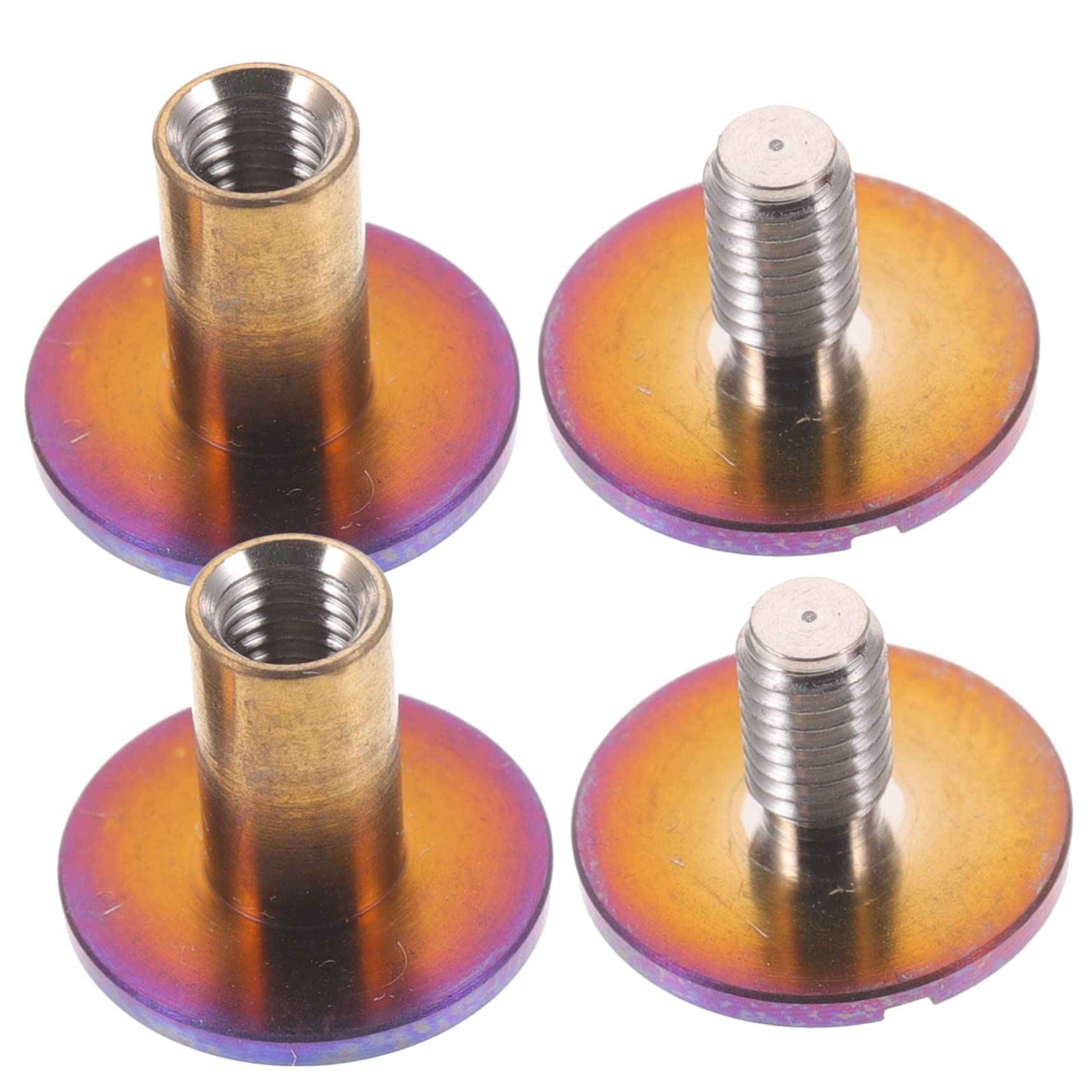 TEHAUX 8piezas Tornillos De Encuadernación Para Proyectos De Manualidades De Acabado Niquelado Fácil Instalación Para Encuadernación De Libros y Scrapbooking