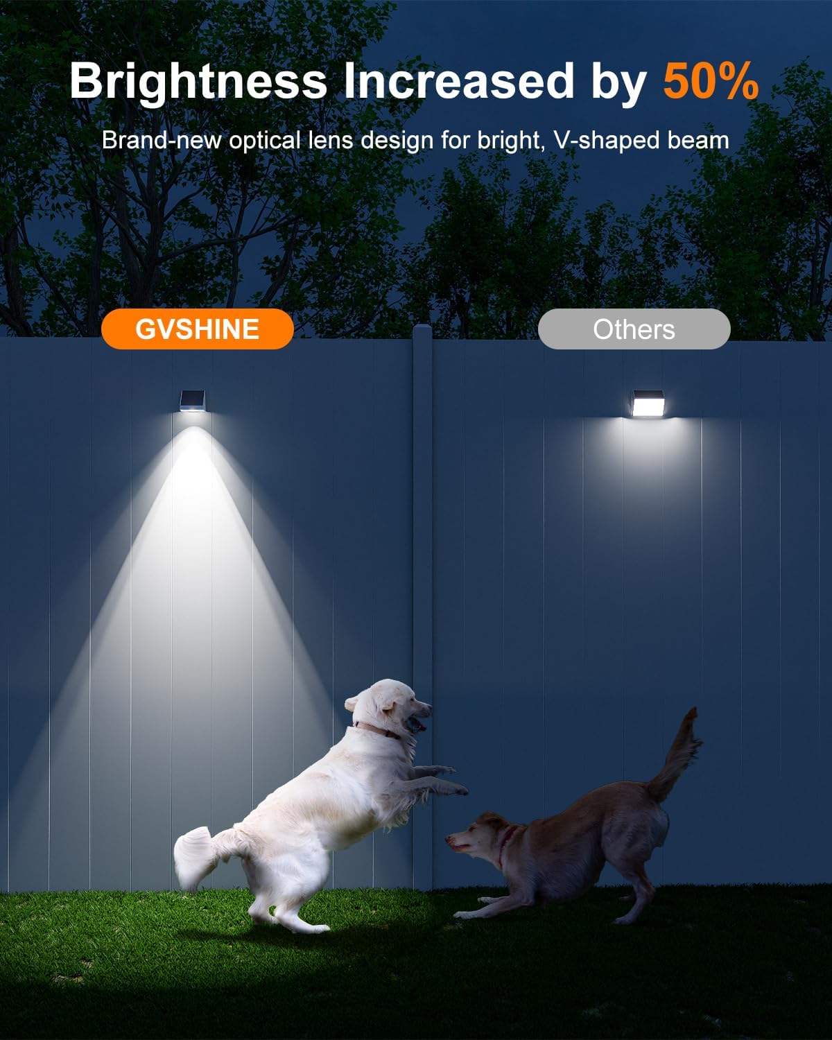 12 Pack Decorative Solar Powered Fence Lights Outdoor Waterproof with Cool White LED Spot Lens, for Outside Wall, Deck, Patio, Yard, Rail, Designed for Enhanced Security, Easy Install(White Shell) - Image 3