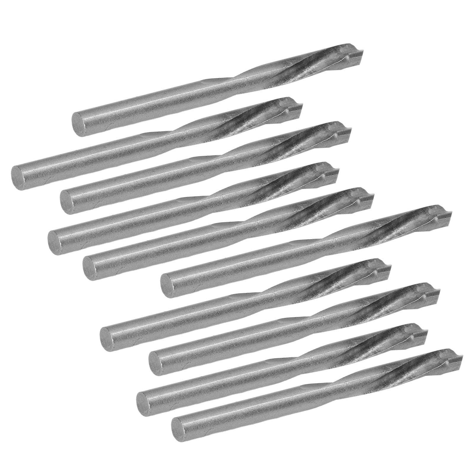 Ball Nose End Mills 10PCS End Mill Cutter Set,Tungsten Steel CNC Engraving Milling Router Bits 6.5mm for Circuit Board, Metal, Plastic, Wood,