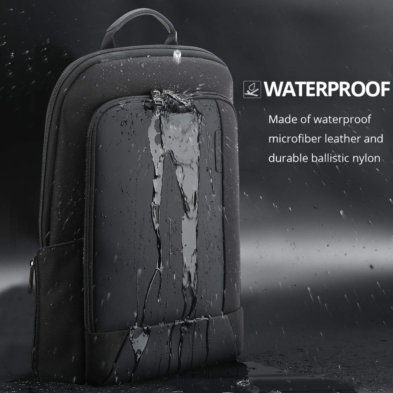 Tор Rаtеd BOPAI 15 inch Slim Backpack for Men Smart Laptop Backpack with USB Anti Theft Backpack for Commute Black