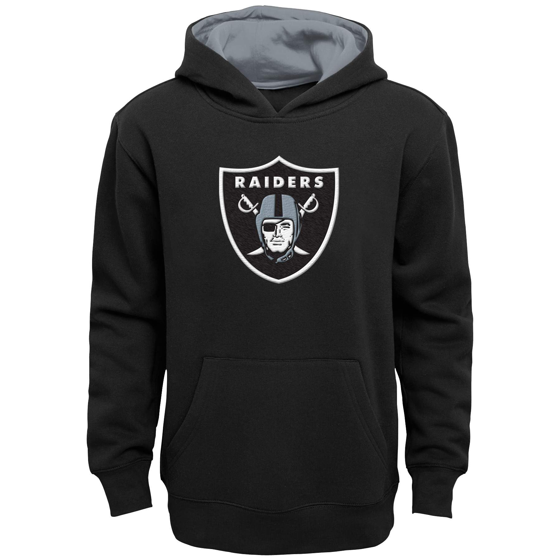 Outerstuff NFL - Sudadera con capucha y forro polar para niños y jóvenes 4-20 con logotipo oficial de Primary