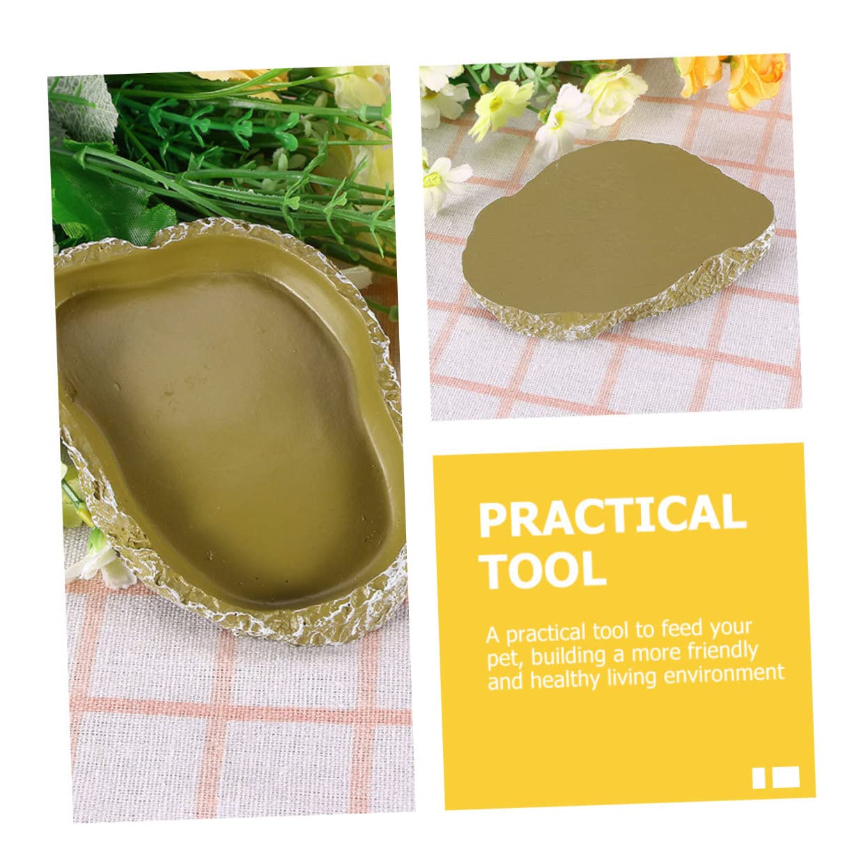 Cuenco de agua para reptiles Cuenco for alimentación de reptiles, 6 piezas, cuenco for reptiles, cuenco for comida de tortuga, cuenco for reptiles, comedero for reptiles, cuenco for alimentación de to