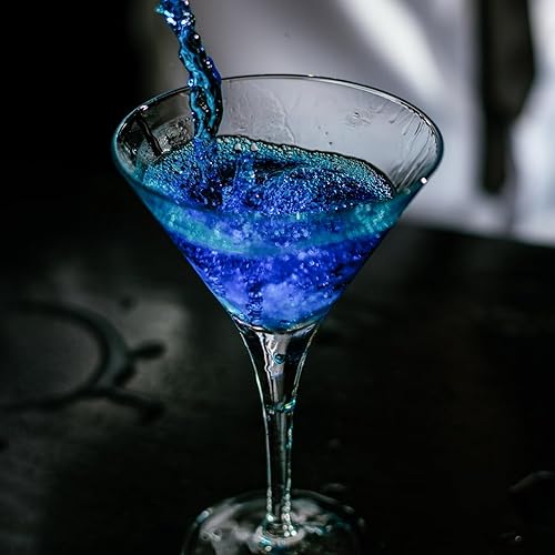 Miniatura 4 de PARACITY Juego de 2 vasos de Martini, vasos Coupé, soplados a mano, perfectos para cócteles, Martinis, Margaritas, fiestas, cajas de catering y