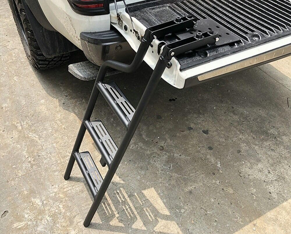 Pickup Truck Tailgate Ladder Foot Step Ladder Compatible with Chevrolet Colorado 2015-2022
