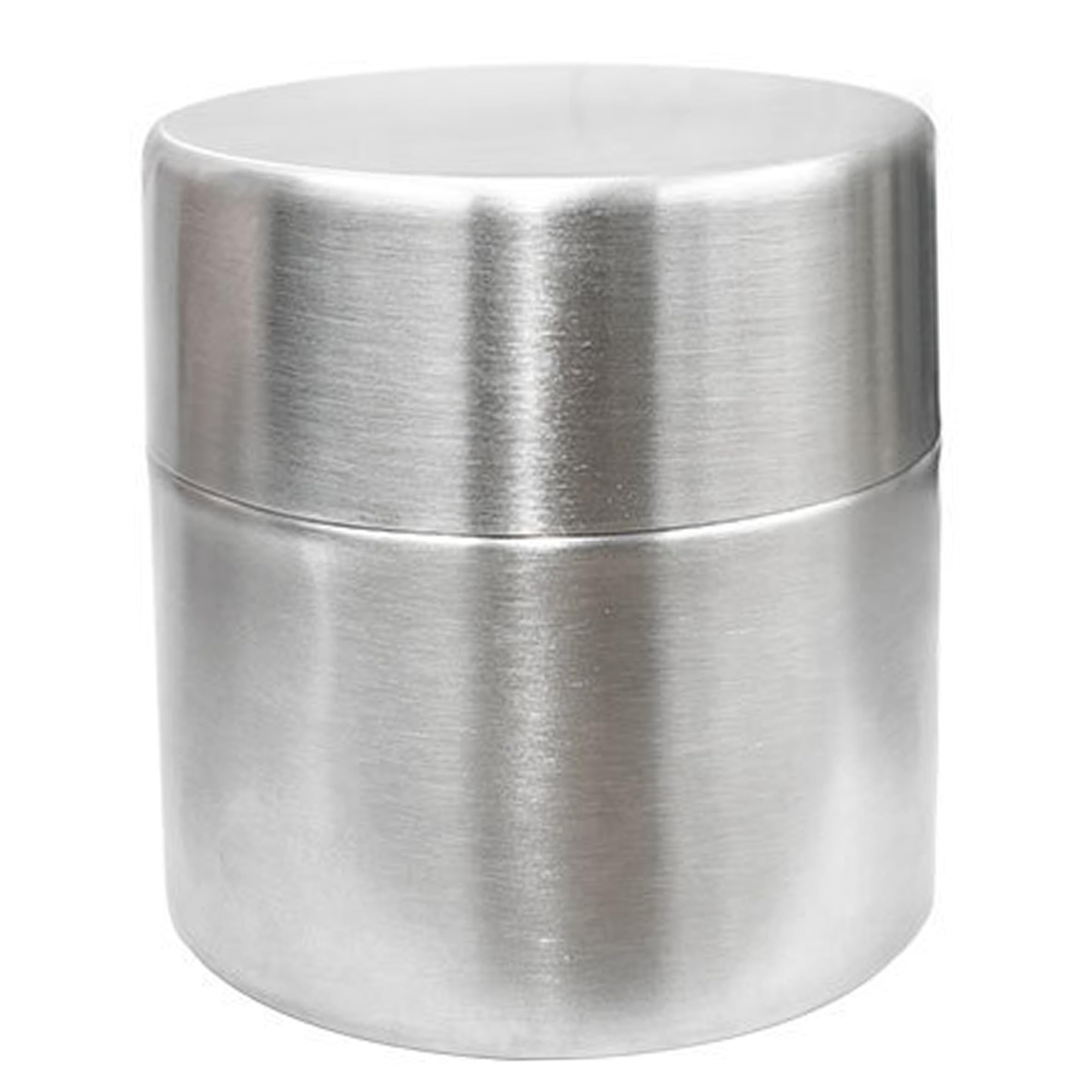 Goutdori 300ml Stainless Steel Airtight Matcha Container Canister with Built-in Sifter for Kitchen - Silver