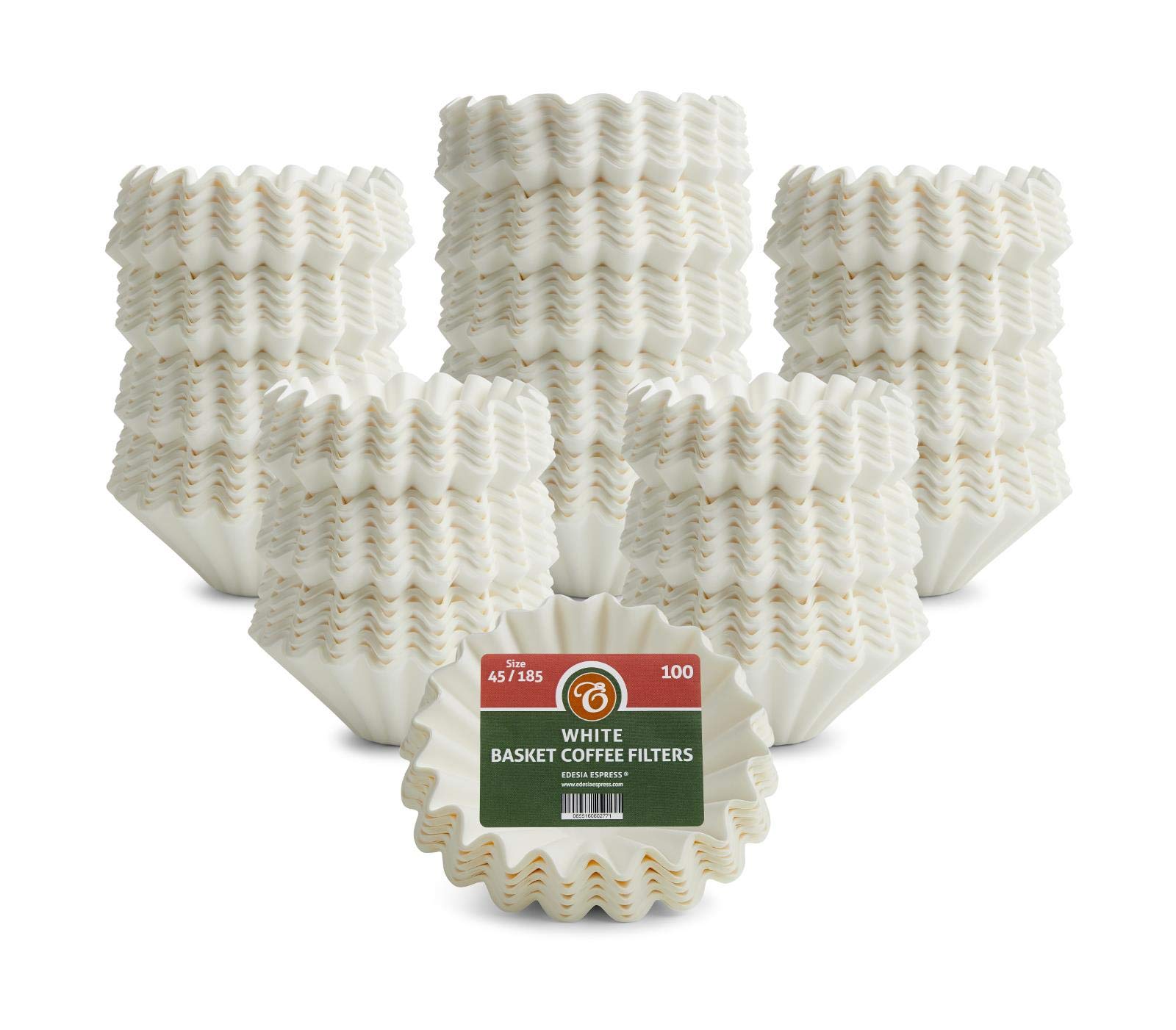 EDESIA ESPRESS - Pack de 2000 filtros de papel para café - Tipo cesta - 45/185mm - compatible con Kalita Wave KWF-185