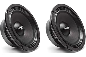 (2) SKAR AUDIO FSX65-4 (2) 300-Watt 6.5-Inch 4 Ohm MID-Range Loudspeakers for...