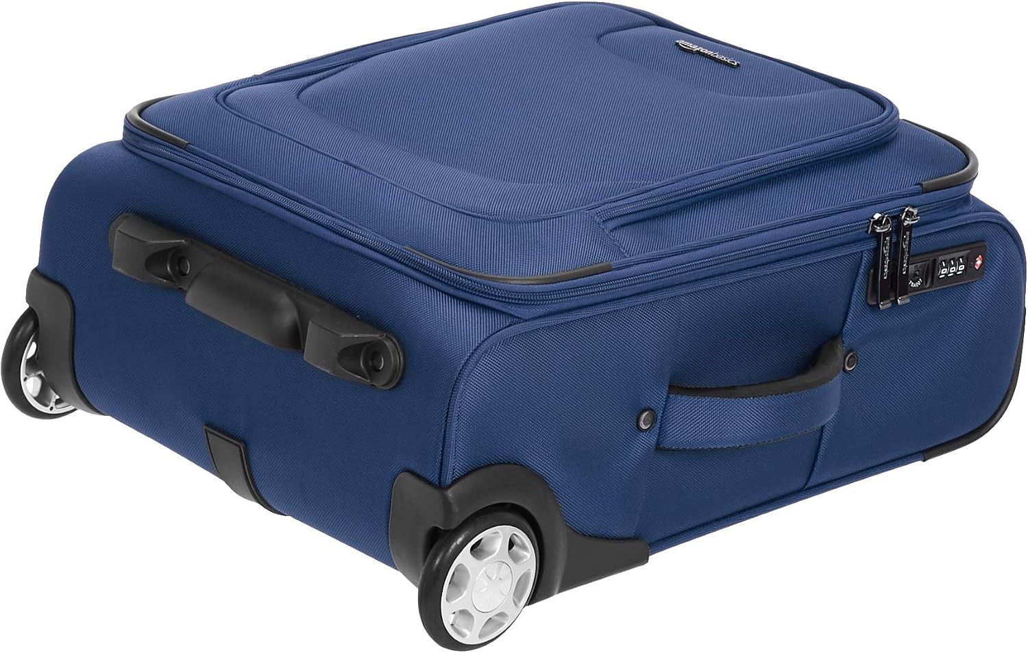 Amazon Basics Softside Carry-On Luggage Suitcase With TSA Lock And Wheels - 54.86 cm, Blue