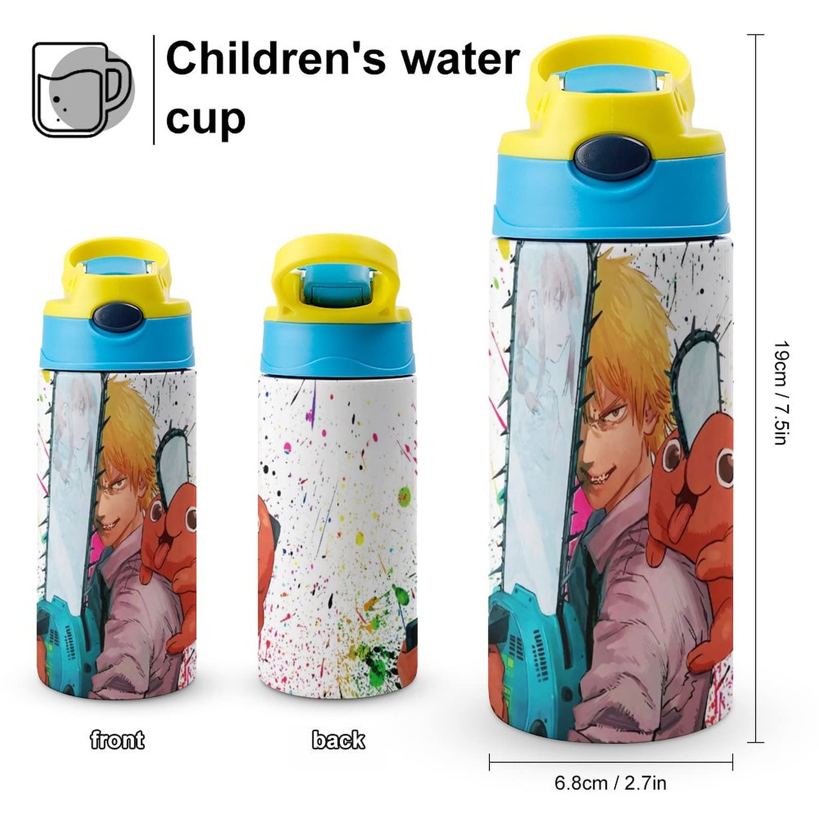 チェンソーマン ステンレスボトル 500ml Amazon.co.jp: チェンソーマン 水筒 ステンレスボトル 直飲み 真空断熱