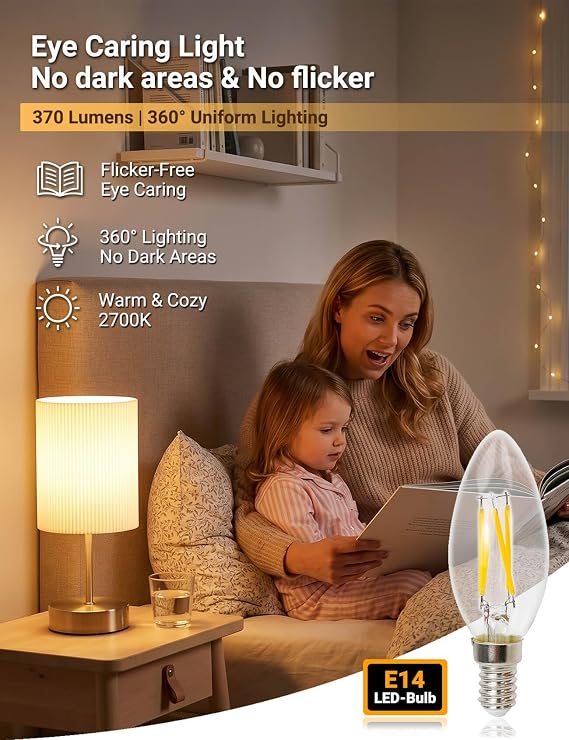 HSLighting Bedside Lamps, Touch Table Lamp for Living Room Bedroom, 3-Way Dimmable Small Lamp with 3D Pleats Fabric Shade Minimalist Nightstand Warm White for Kids Room Study Dorm Office Gift Decor