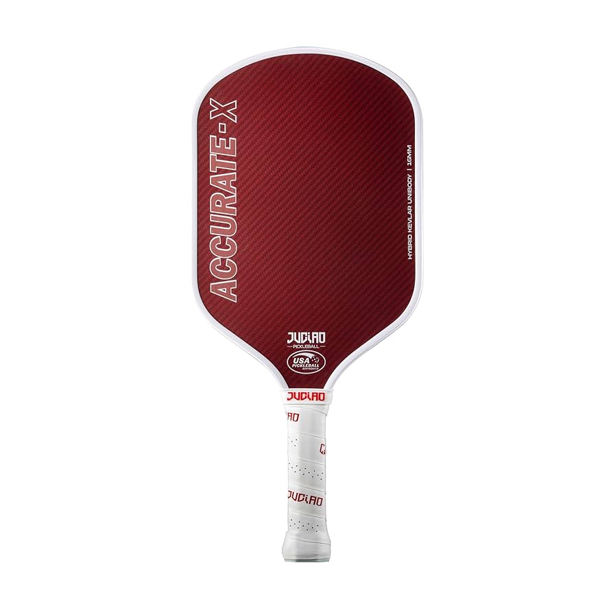 ピックルボール パドル JUCIAO RED BLACK Kevlar JUCIAO Hybrid Kevlar Carbon Fiber Pickleball Paddles, USAPA