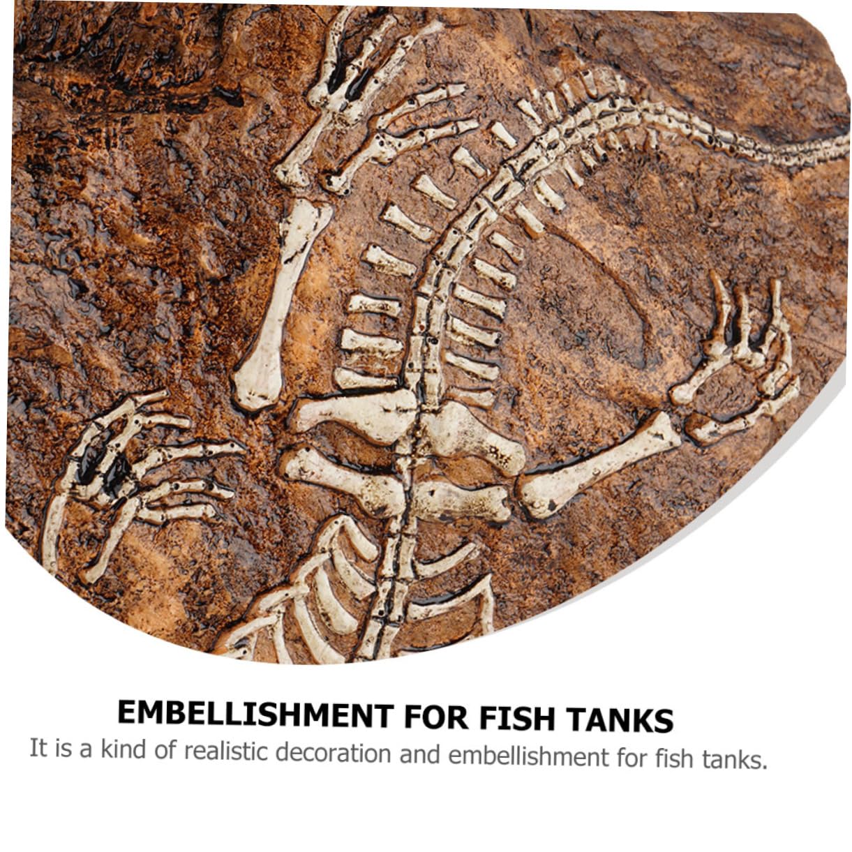 TOYANDONA 1 Pièce Décoration Aquarium Résine Artificielle Crâne pour Ornement Naturel Refuge
