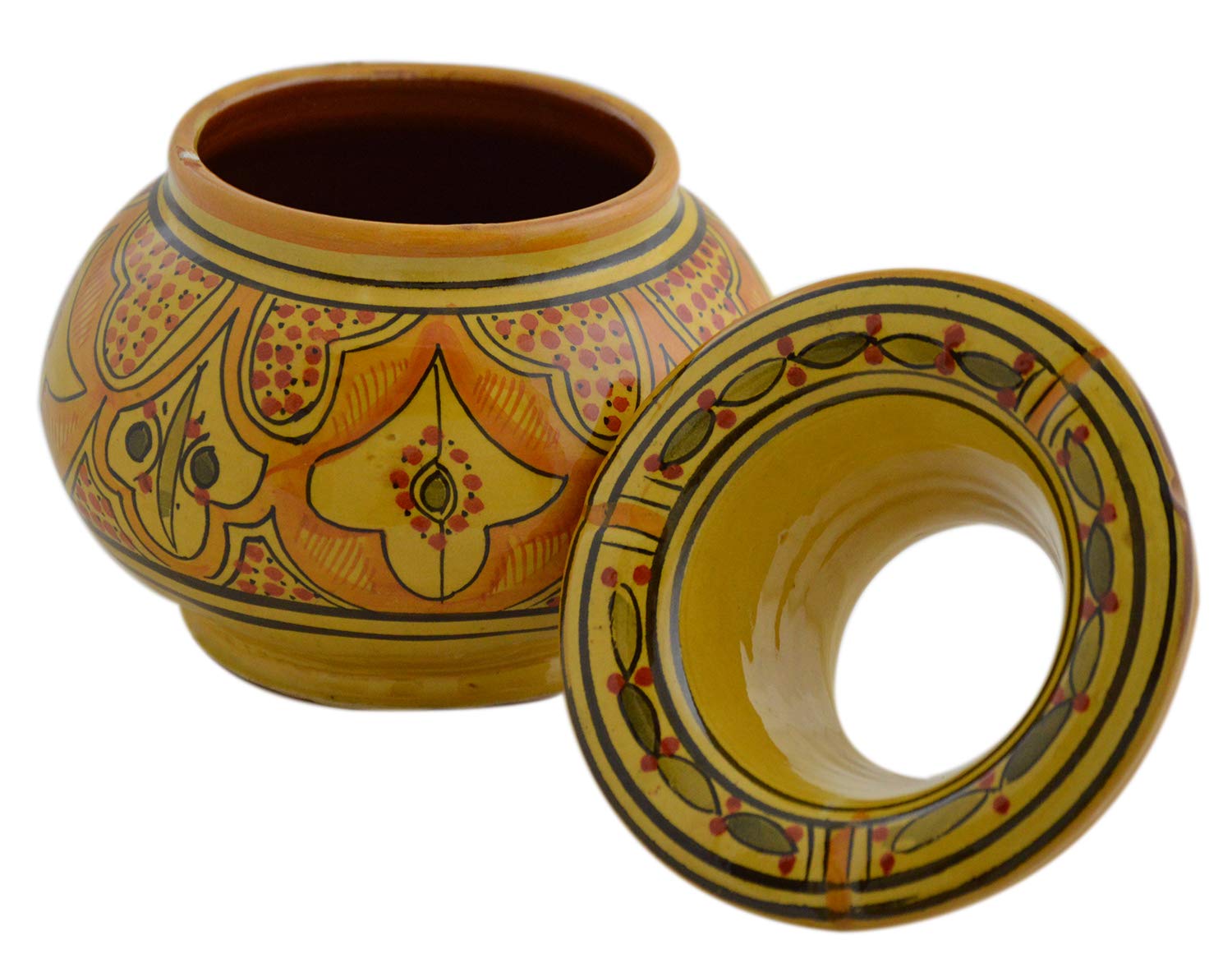Moroccan Handmade Ceramic Ashtrays Smokeless Cigar Exquisite design with Vivid Colors X-large